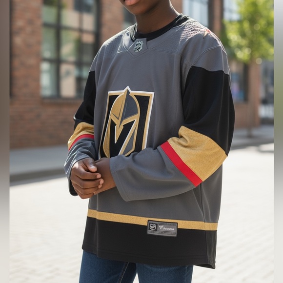 New With Tags Vegas Golden Knights Youth Hockey Jersey - Picture 4 of 4